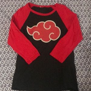 Akatsuki Red Cloud Logo Baseball T-Shirt